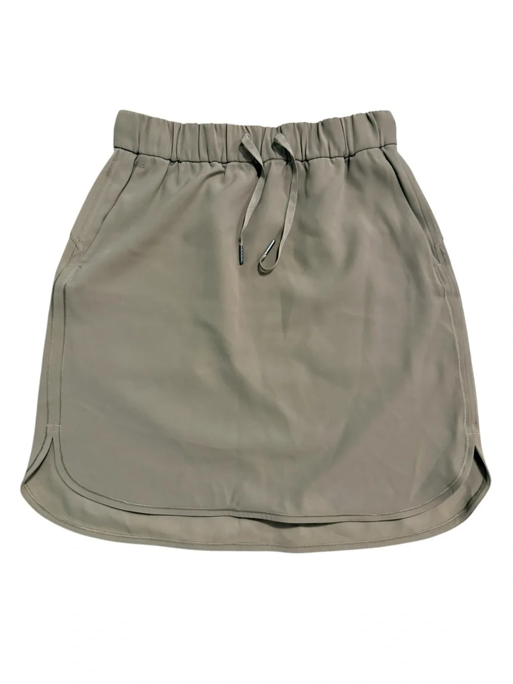 Lululemon On The Fly Skirt Woven Frontier Brown Size 8 Travel Wrinkle-Free